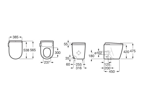 Roca AVANT Miska WC stojąca In-Tank® Supraglaze®. A80336MS0W rys. BudoHurt.com Łódź.jpg