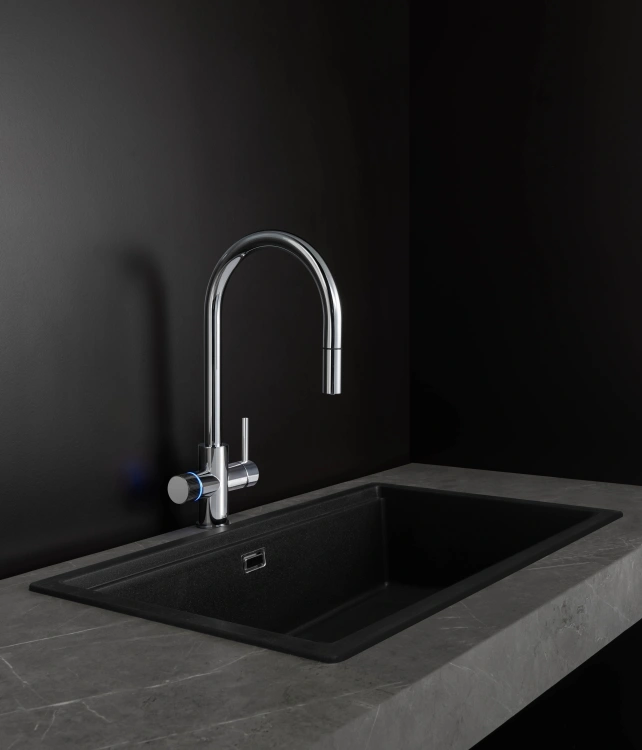 Roca AQUAFY Bateria kuchenna z systemem filtracji wody z zaokrągloną i wyciąganą wylewką chrom. A5A8D3GC00 BudoHurt.com Łódź (2).jpg