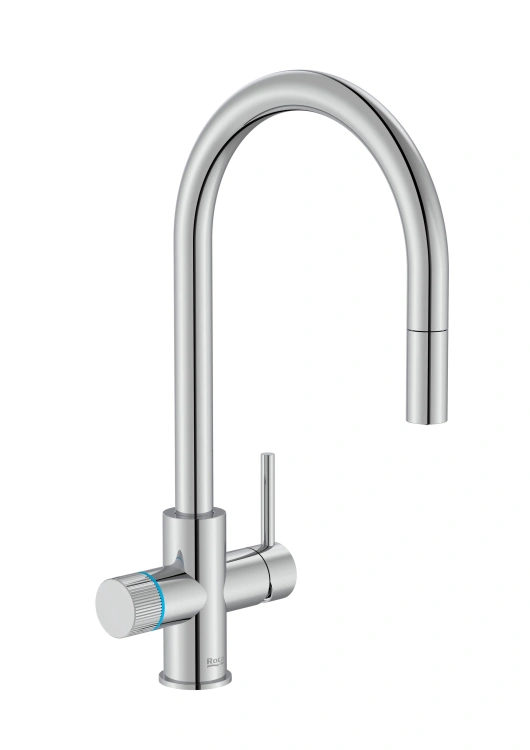 Roca AQUAFY Bateria kuchenna z systemem filtracji wody z zaokrągloną i wyciąganą wylewką chrom. A5A8D3GC00 BudoHurt.com Łódź (8).jpg