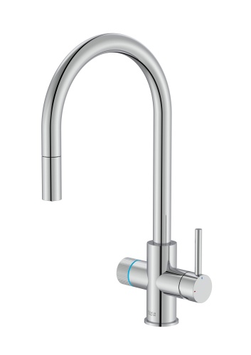 Roca AQUAFY Bateria kuchenna z systemem filtracji wody z zaokrągloną i wyciąganą wylewką chrom. A5A8D3GC00 BudoHurt.com Łódź (1).jpg