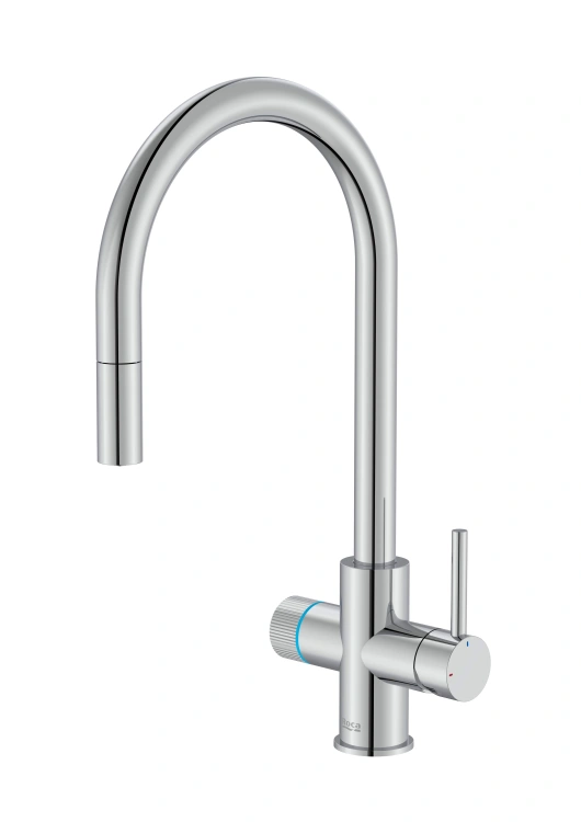 Roca AQUAFY Bateria kuchenna z systemem filtracji wody z zaokrągloną i wyciąganą wylewką chrom. A5A8D3GC00 BudoHurt.com Łódź (1).jpg