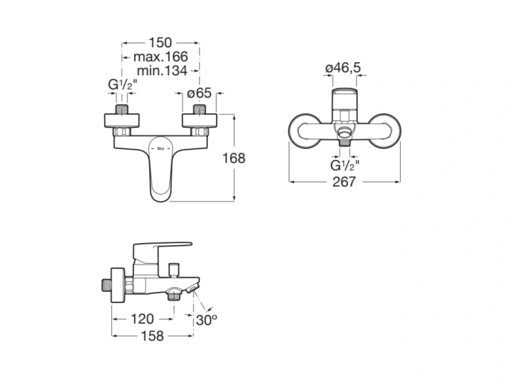 Roca A5A014FNB0 rys. BudoHurt.com Łódź.jpg