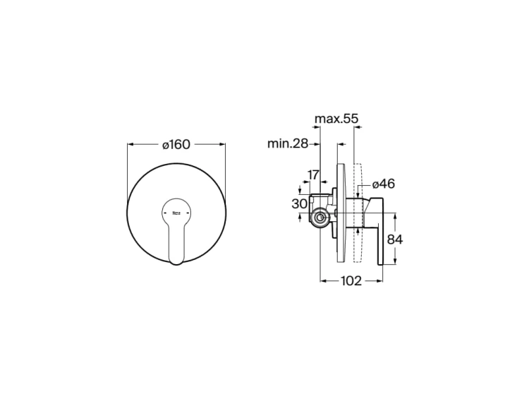 Roca A5A229HNB0 rys. BudoHurt.com Łódź.jpg