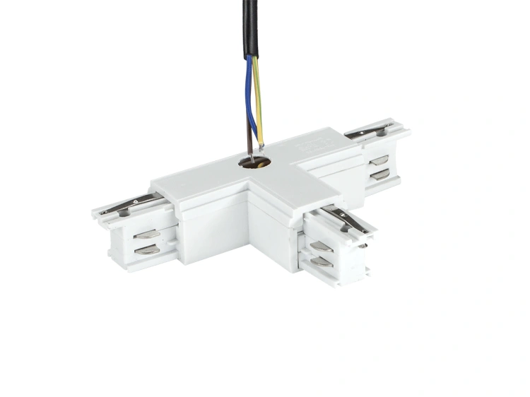DomenoLED Trójnik do szyn 3-Fazowych Track System 230V, Biały  BudoHurt.com Łódż.png