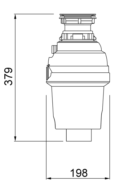 Elleci Młynek ZERO 60. TDZ060GR rys. BudoHurt.com.png