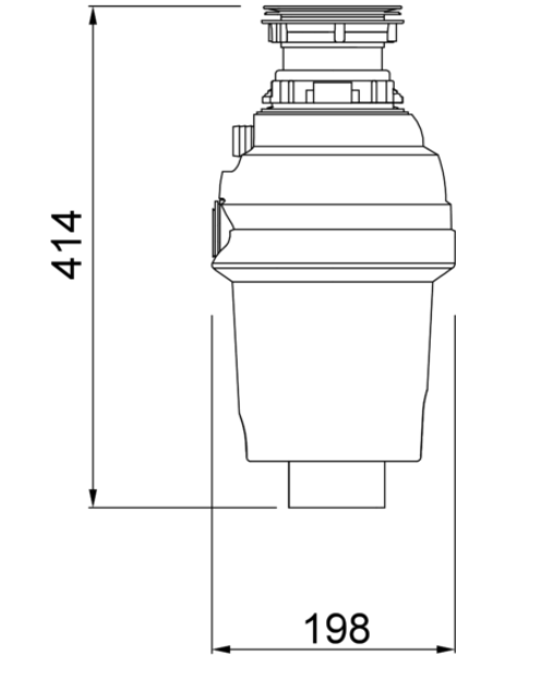Elleci Młynek ZERO 100. TDZ100GR rys, BudoHurt.com.png