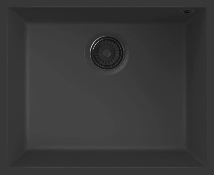 Zlewozmywak podwieszany Elleci QUADRA 105 G40 Tutto Nero. LGQ10540BSOA66 BudoHurt.com .jpg