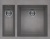 Zlewozmywak Elleci Quadra 150 G48 Cemento GRANITEK. LGQ15048 BudoHurt.com .jpg