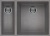 Zlewozmywak podwieszany Elleci Quadra 150 G48 Cemento GRANITEK. LGQ15048BSO BudoHurt.com .jpg