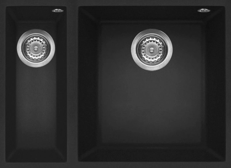 Zlewozmywak podwieszany Elleci Quadra 150 G40 Nero GRANITEK. LGQ15040BSO BudoHurt.com .jpg