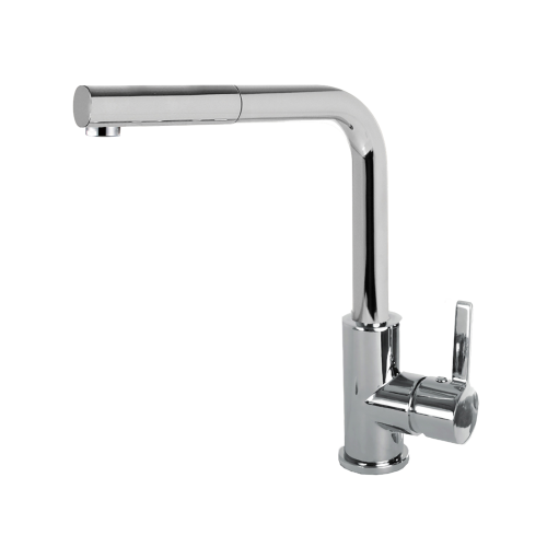 Elleci SHELL PLUS C02 Bateria zlewozmywakowa z wyciąganą wylewką, Chrom. MIKC02CR. BudoHurt.com.png