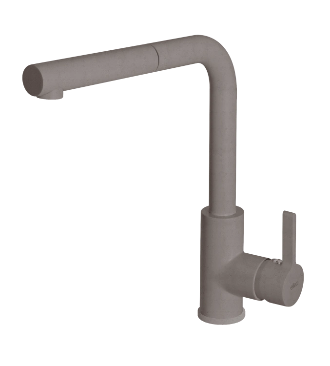 Elleci SHELL PLUS C02 Bateria zlewozmywakowa z wyciąganą wylewką, G43 Tortora. MGKC0243  BudoHurt.com.png