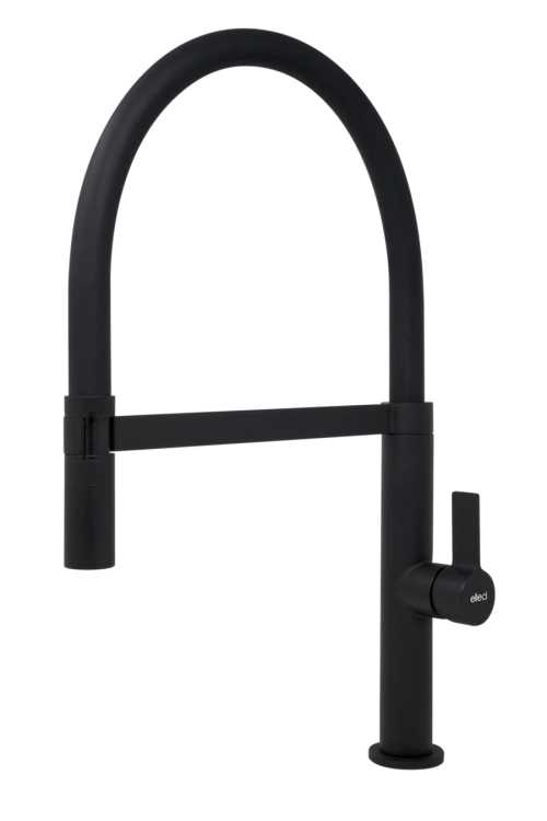 Elleci WAVE Bateria zlewozmywakowa. Czarny mat. MOKWAVBK .png