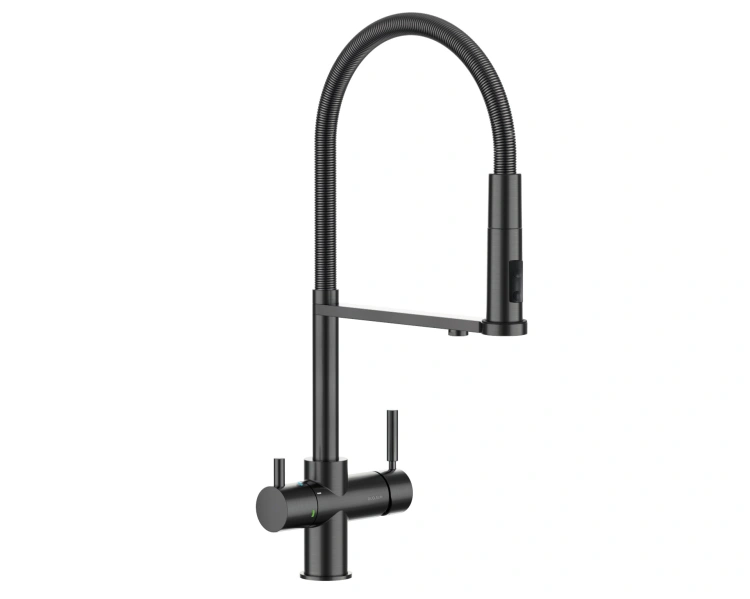 Guglielmi PURA AP61010 Bateria zlewozmywakowa z systemem wody filtrowanej i gazowanej, Grafit. AP61010 N2 BudoHurt.com.jpg