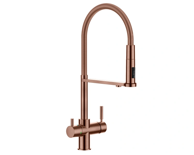 Guglielmi PURA AP61010 Bateria zlewozmywakowa z systemem wody filtrowanej i gazowanej, Miedź. AP61010 E5 BudoHurt.com.jpg