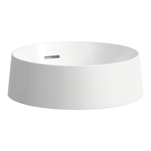 Laufen VOLTA Umywalka nablatowa, okrągła 40,5 cm, z wirowym strumieniem wody, biały połysk. H8128700001091.jpg