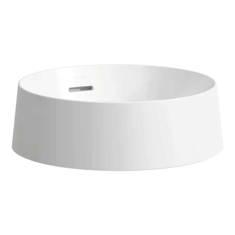 Laufen VOLTA Umywalka nablatowa, okrągła 40,5 cm, z wirowym strumieniem wody, biały połysk. H8128700001091.jpg