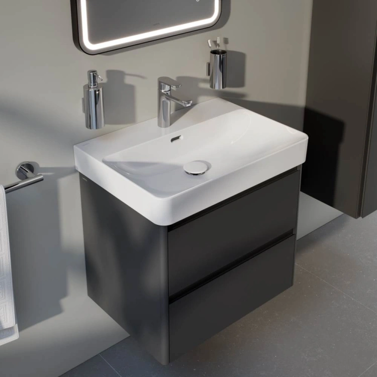 Laufen PRO X Umywalka ścienna 650 mm, z otworem na baterię, z przelewem. H8108640001041 (4).jpg