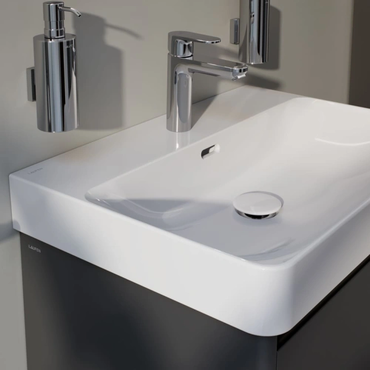 Laufen PRO X Umywalka ścienna 650 mm, z otworem na baterię, z przelewem. H8108640001041 (6).jpg