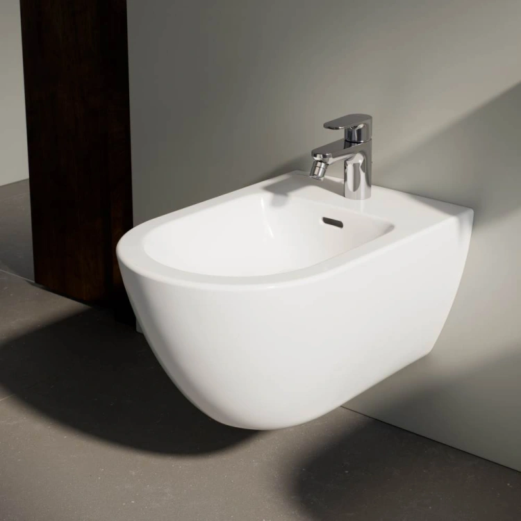 Laufen PRO X Bidet podwieszany, z otworem na baterie na środku, z przelewem. H8308600003021 (2).jpg