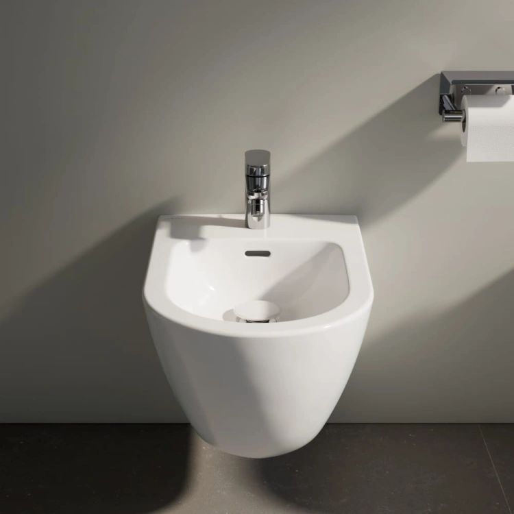 Laufen PRO X Bidet podwieszany, z otworem na baterie na środku, z przelewem. H8308600003021 (5).jpg